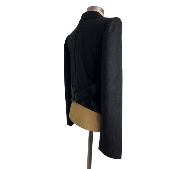 Emporio Armani Authentic Vintage Women's 8 Black Tuxedo Jacket - Picture 6 of 12